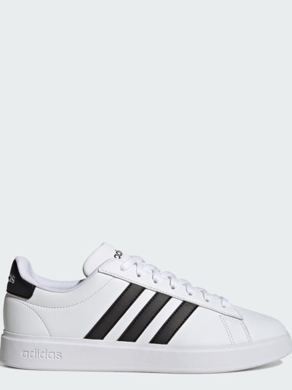 Adidas Grand Court 2.0 White Black Sneakers Size 12 New w/ Box